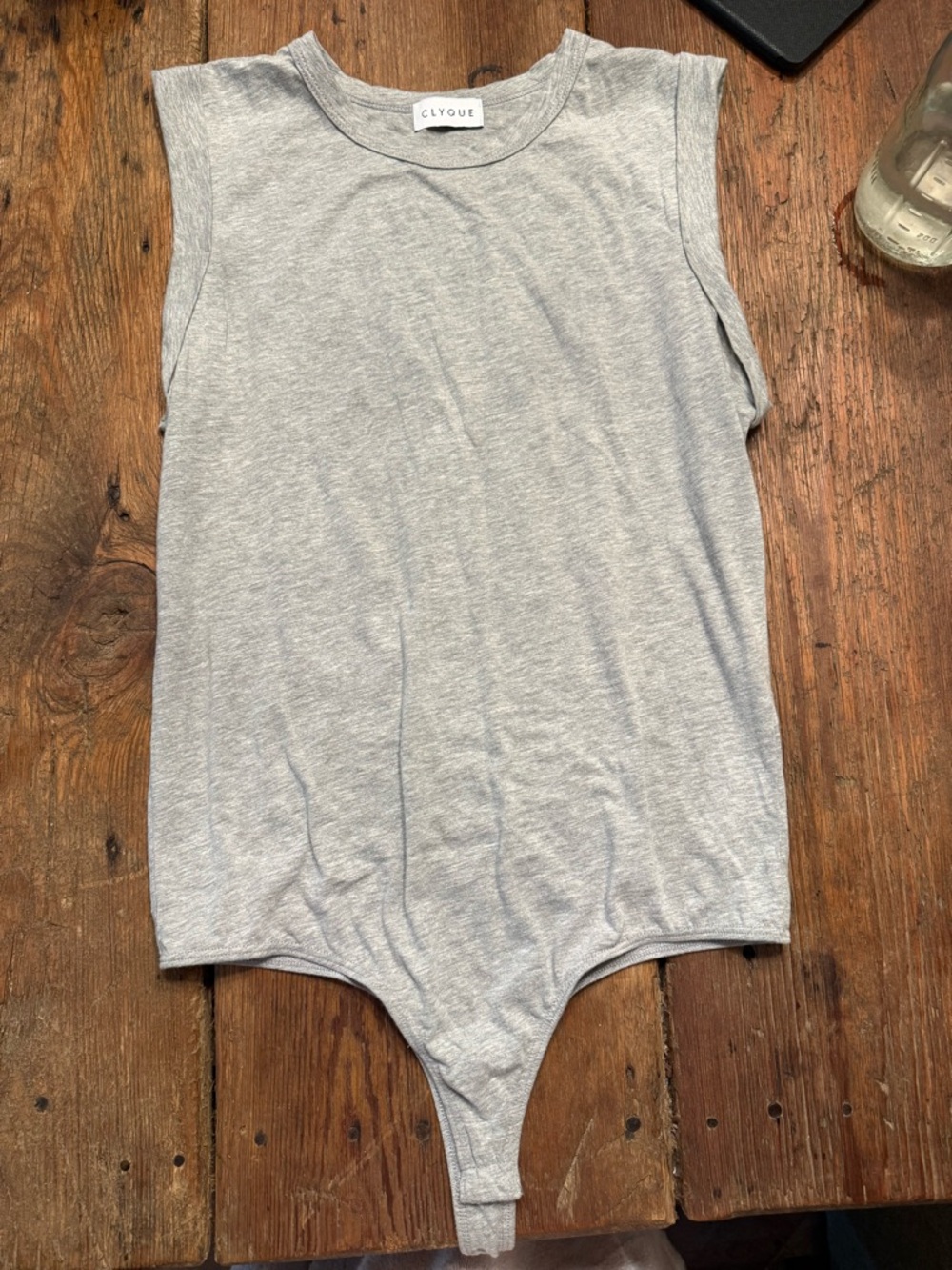 CLIQUE Sleeveless Gray Bodysuit